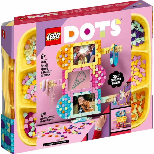 LEGO DOTS Fagylaltos képkeret és karkötő 41956