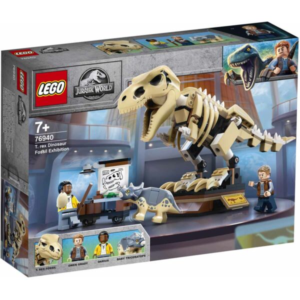 LEGO Jurassic World T-Rex dinoszaurusz őskövület kiállítás 76940