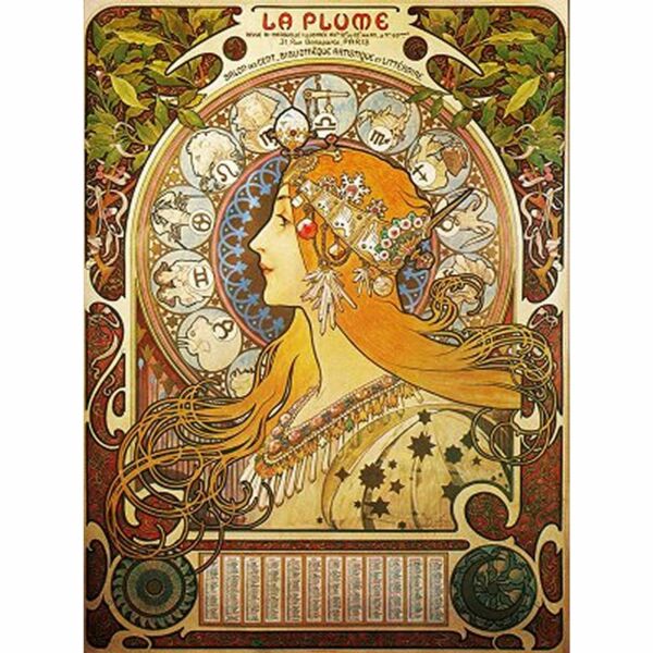 Alphonse Mucha: Zodiac - Dtoys 70111 - 1000 db-os puzzle