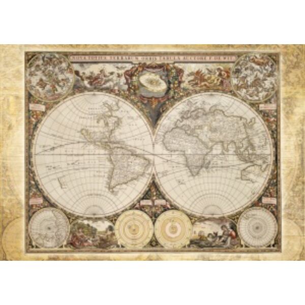Historical map of the world, 2000 db (58178) Historiche Weltkarte
