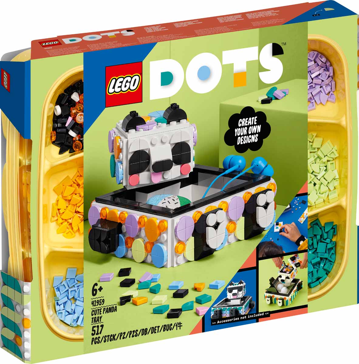 LEGO DOTS Cuki pandás tálca 41959