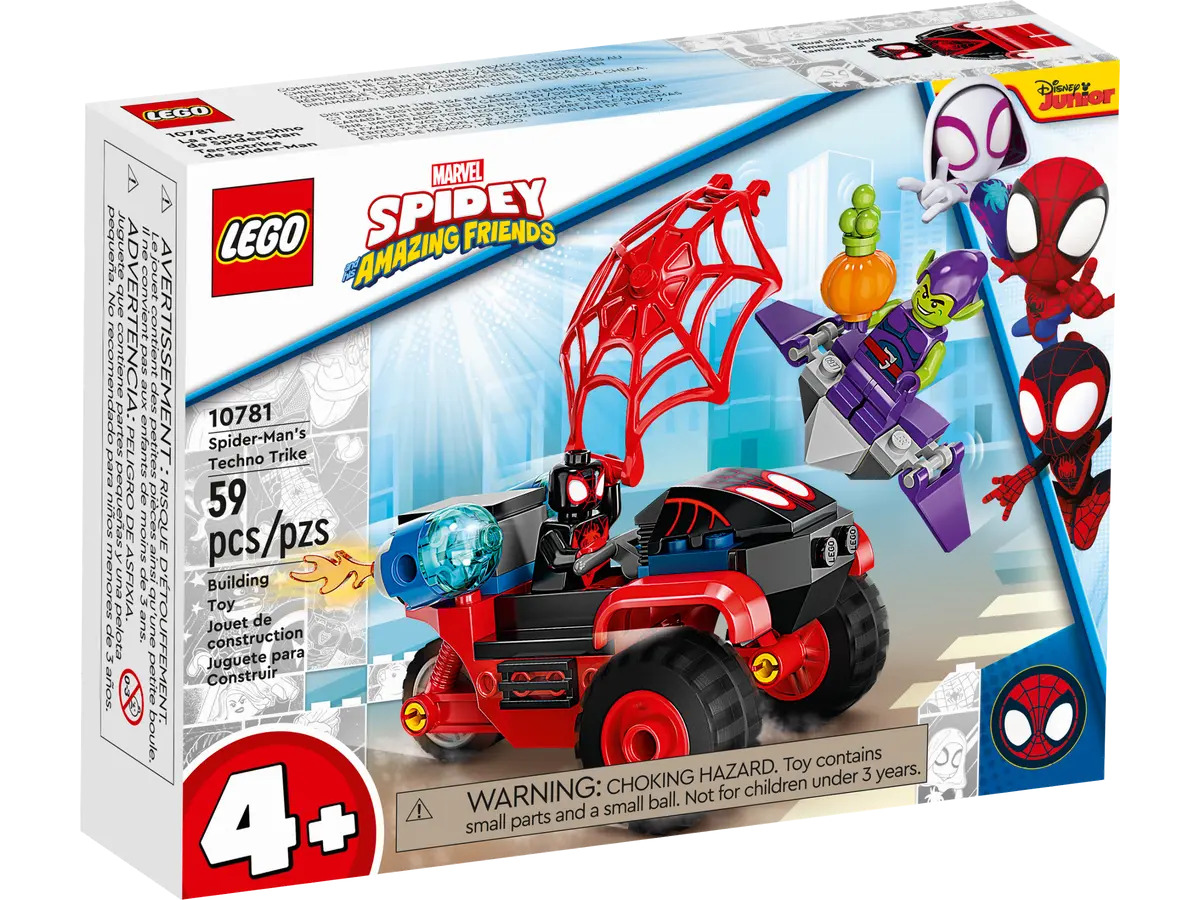 LEGO Spidey Miles Morales: Pókember Techno Trike háromkerekűje 10781