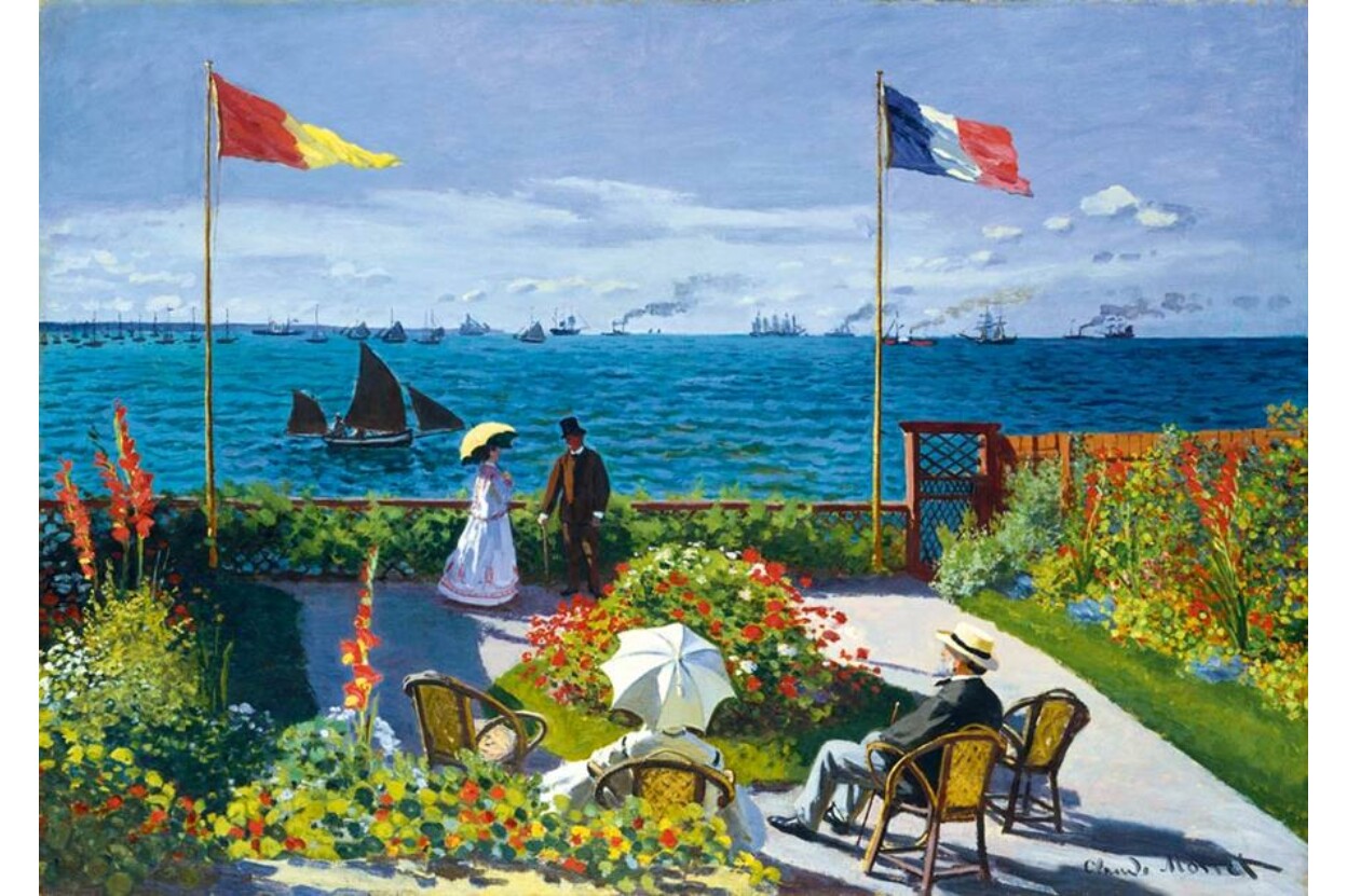 Claude Monet - Garden at Sainte-Adresse  Bluebird 60042 1000 darabos puzzle