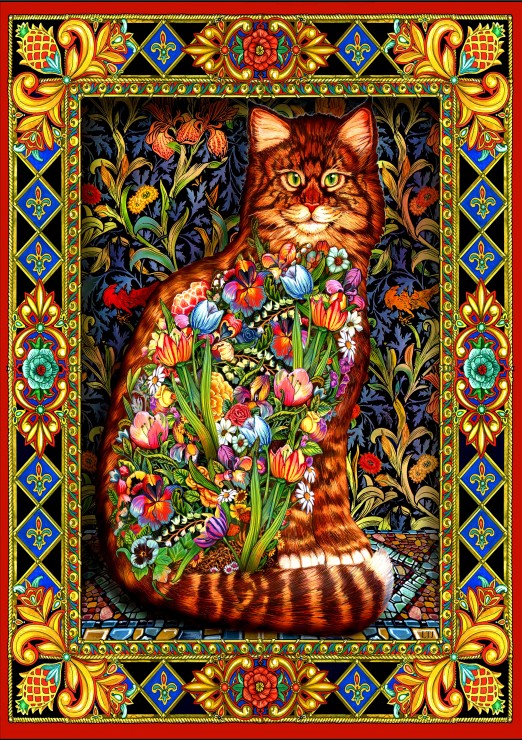 Tapestry Cat - Bluebird 70153 - 1500 db-os puzzle
