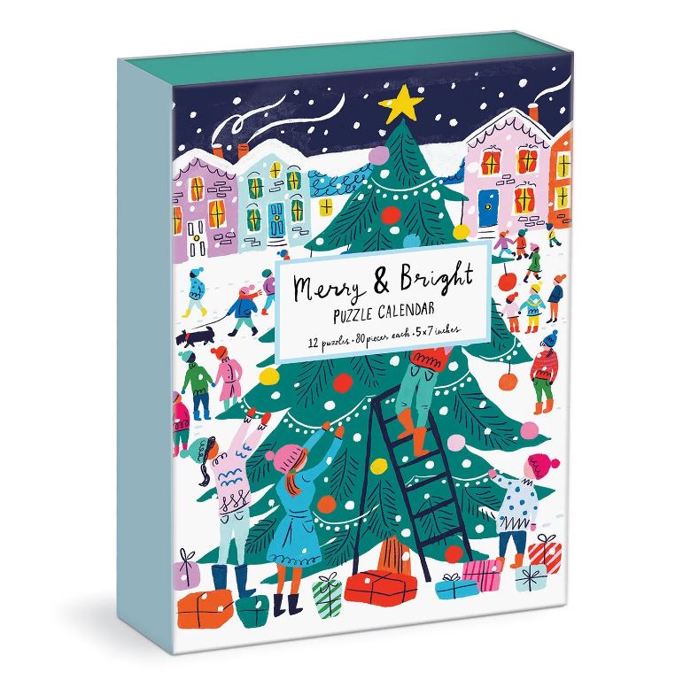 Merry and Bright 12 Days of Christmas - Adventi Puzzle Kalendárium - Louise Cunningham