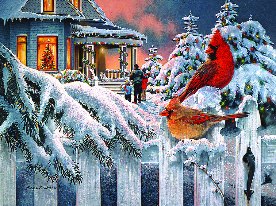 Cardinals at Home for Christmas - SunsOut 36620 - 1000 darabos